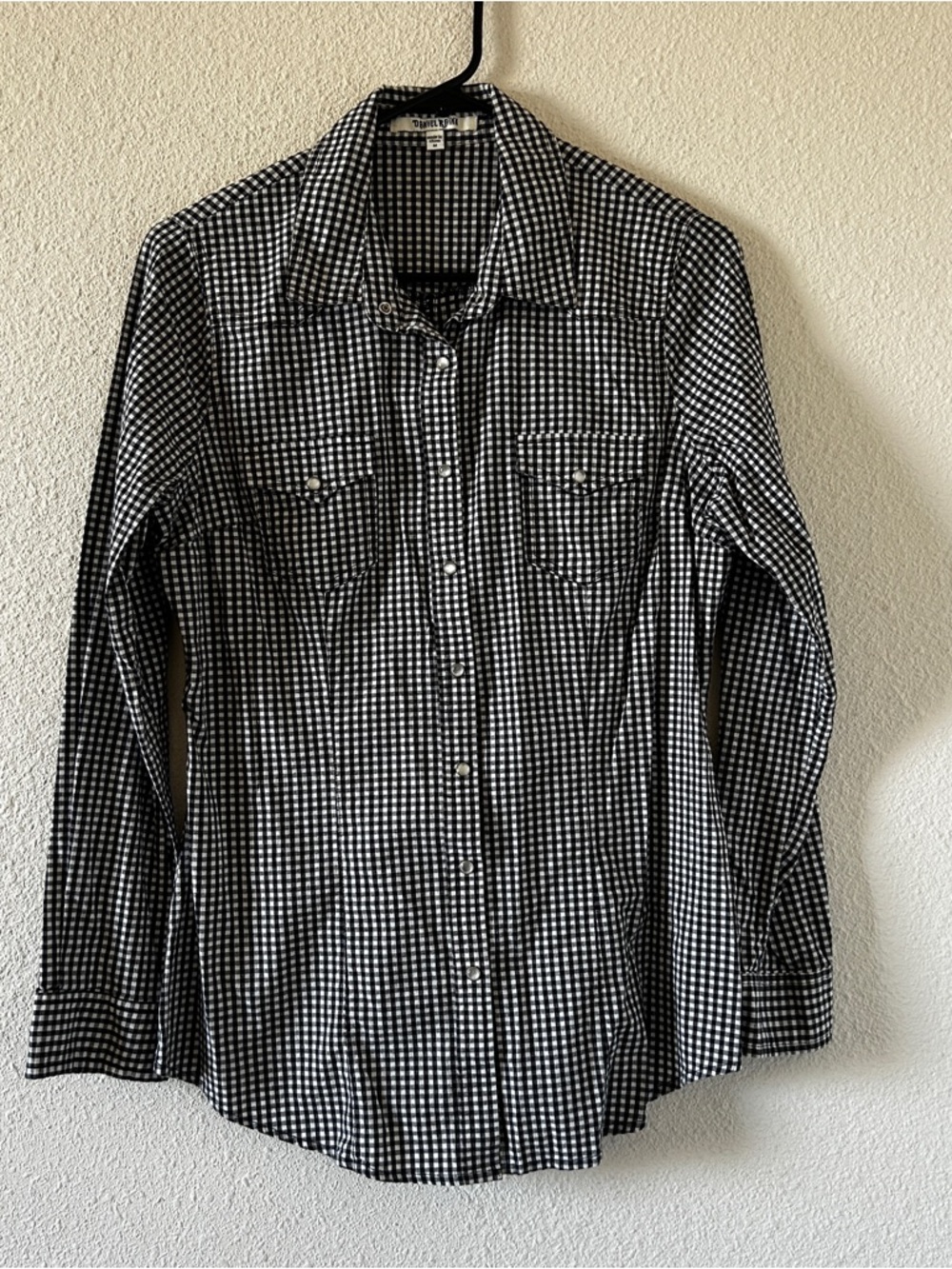 Daniel Rainn Country Western Rodeo Cowgirl Checkered Button Up Women’s Medium